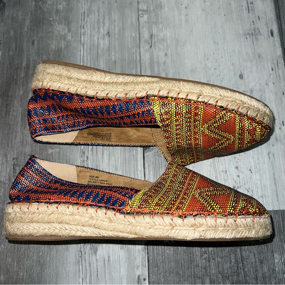 Soft Surroundings Boho Canvas Slip On Espadrilles - image 6